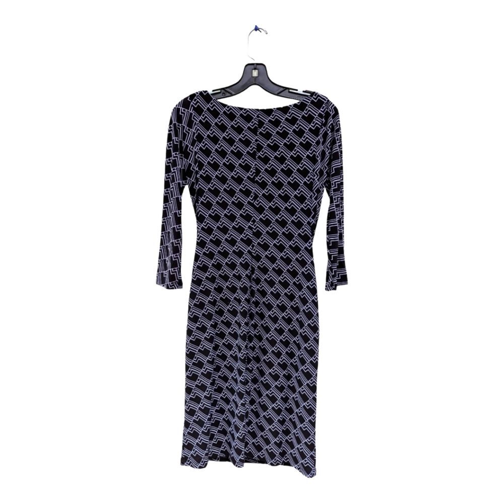 Lauren Ralph Lauren Knee Length‎ Abstract Print Dress Medium Long Sleeve …
